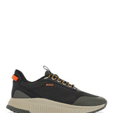 DARK GREY BREATHABLE SNEAKERS WITH ORANGE DETAILS TTNM EVO_RUNN_RSGTX