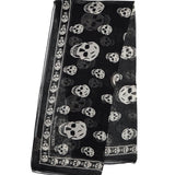 SILK SKULL SCARF