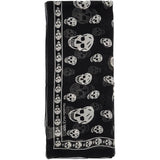 SILK SKULL SCARF