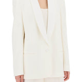 SINGLE-BREASTED TAILORED BLAZER WITH SH