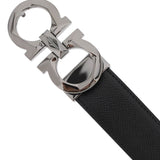 REVERSIBLE FACETED GANCINI BUCKLE BELT