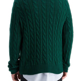 COTTON CABLE KNIT PULLOVER SWEATER