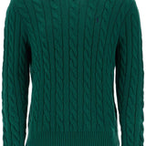 COTTON CABLE KNIT PULLOVER SWEATER