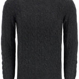 CABLE KNIT WOOL-CASHMERE SWEATER