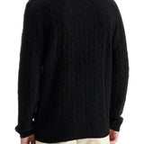 CABLE-KNIT WOOL AND CASHMERE TURT