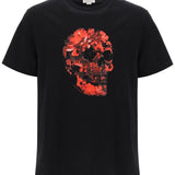 WAX FLOWER SKULL PRINTED T-SHIRT