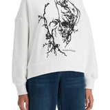 BOXY CHERRY BLOSSOM SKULL SWEAT