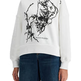 BOXY CHERRY BLOSSOM SKULL SWEAT