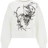 BOXY CHERRY BLOSSOM SKULL SWEAT