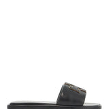 DOUBLE T LEATHER SLIDES