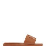 DOUBLE T LEATHER SLIDES