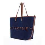 DENIM TOTE BAG WITH LOGO BRANDING