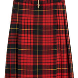 PLAID PLEATED SKIRT WITH