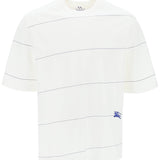 STRIPED T-SHIRT WITH EKD EMBROIDERY