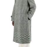 HOUNDSTOOTH CAR COAT WITH