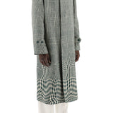 HOUNDSTOOTH CAR COAT WITH