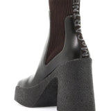 SKYLA SOCK ANKLE BOOTS WITH HEEL