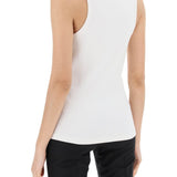 SLEEVELESS RIBBED JERSEY TOP