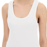 SLEEVELESS RIBBED JERSEY TOP