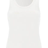 SLEEVELESS RIBBED JERSEY TOP