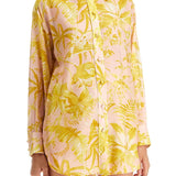 SILK FLORAL PRINT SHIRT