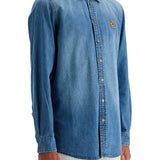 DENIM SHIRT WITH PATCH DETAILS