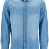 DENIM SHIRT WITH PATCH DETAILS