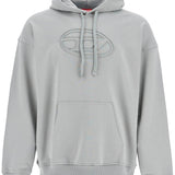 MEN'S GREY COTTON HOODIE WITH KANGAROO POCKET