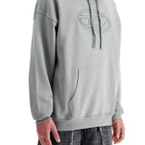 MEN'S GREY COTTON HOODIE WITH KANGAROO POCKET