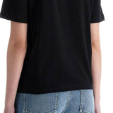 BLACK COTTON T-SHIRT WITH FRIED EGG PRINT