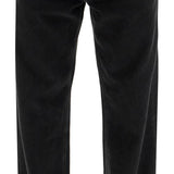 D-MACRO BLACK WIDE LEG JEANS