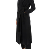 LONG COAT IN PRESSED WOOL