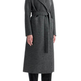 LONG COAT IN PRESSED WOOL