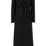 DOUBLE-BREASTED PRESSED WOOL COAT