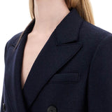 DOUBLE-BREASTED PRESSED WOOL COAT