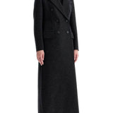 DOUBLE-BREASTED PRESSED WOOL COAT