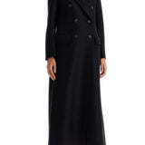 DOUBLE-BREASTED PRESSED WOOL COAT