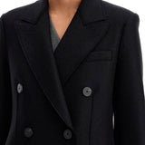 DOUBLE-BREASTED PRESSED WOOL COAT