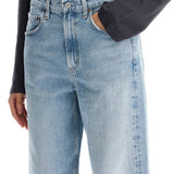 CURVED LEG JEANS FOR A