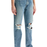 RELAXED STRAIGHT FIT KELLY USED EFFECT JEANS