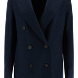 DOUBLE-BREASTED CASHMERE COAT