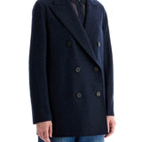 DOUBLE-BREASTED CASHMERE COAT