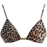 "LEOPARD PRINT BIKINI TOP