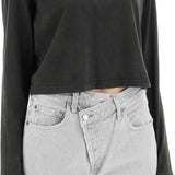 "CROPPED LONG-SLEEVED MASON T