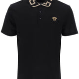 TAYLOR FIT POLO SHIRT WITH GRECA COLLAR