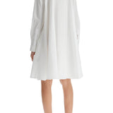 WHITE COTTON DRESS WITH EMBROIDERY