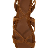 AYLA FLAT SUEDE LEATHER SANDALS