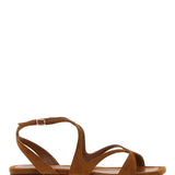 AYLA FLAT SUEDE LEATHER SANDALS