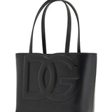 BLACK SMOOTH CALFSKIN RECTANGULAR SHOPPING BAG