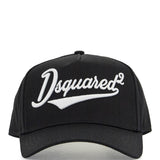 BLACK ADJUSTABLE CURVED BRIM EMBROIDERED BASEBALL CAP